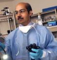 Dr. Jayaprakash Sreenarasimhaiah, and other gastroenterologists at UT Southwestern are using a novel procedure to freeze damaged cells in the esophagus, preventing them from turning cancerous. Dr. Jayaprakash Sreenarasimhaiah, and other gastroenterologists at UT Southwestern are using a novel procedure to freeze damaged cells in the esophagus, preventing them from turning cancerous.