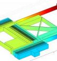 This illustration depicts a tiny device called a monolithic comb drive, which might be used as a high-precision "nanopositioner" for such uses as biological sensors, computer hard drives and other possible applications. The device was created by Jason Vaughn Clark, an assistant professor of electrical and computer engineering and mechanical engineering at Purdue University. This illustration depicts a tiny device called a monolithic comb drive, which might be used as a high-precision "nanopositioner" for such uses as biological sensors, computer hard drives and other possible applications. The device was created by Jason Vaughn Clark, an assistant professor of electrical and computer engineering and mechanical engineering at Purdue University.