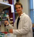 UW biochemist Clemens Heikaus studies the molecular structure and function of enzymes active in converting light hitting the eye into a cascade of signals to the brain. UW biochemist Clemens Heikaus studies the molecular structure and function of enzymes active in converting light hitting the eye into a cascade of signals to the brain.