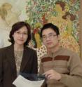 Dr. Christine Garcia (center) led researchers, including Dr. Philip Kuan (left) and Dr. Yongyu Wang, in discovering that a mutation in a gene known for its role in defending the lungs against invading pathogens is responsible for some inherited cases of a lethal lung disease affecting older adults. Dr. Christine Garcia (center) led researchers, including Dr. Philip Kuan (left) and Dr. Yongyu Wang, in discovering that a mutation in a gene known for its role in defending the lungs against invading pathogens is responsible for some inherited cases of a lethal lung disease affecting older adults.