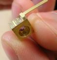 Quantum cascade lasers are small and efficient sources of mid-infrared laser beams, which are leading to new devices for medical diagnostics and environmental sensing. Quantum cascade lasers are small and efficient sources of mid-infrared laser beams, which are leading to new devices for medical diagnostics and environmental sensing.