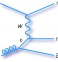 Brown University joined institutions from around the world to announce on Monday the discovery of the single top quark through the weak nuclear force, shown in this diagram. Brown University joined institutions from around the world to announce on Monday the discovery of the single top quark through the weak nuclear force, shown in this diagram.