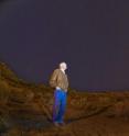 Sandia's Dick Spalding views the night sky. Sandia's Dick Spalding views the night sky.