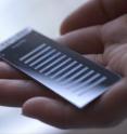 This bead chip contains 550,000 genetic markers which are used to bind with an individual's DNA sample. Researchers then analyze the results to reveal the variations in a person's genome -- their full set of DNA. This bead chip contains 550,000 genetic markers which are used to bind with an individual's DNA sample. Researchers then analyze the results to reveal the variations in a person's genome -- their full set of DNA.