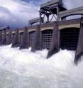 This is a spillway structure releasing water from the Bonneville Dam. This is a spillway structure releasing water from the Bonneville Dam.