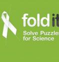Foldit's logo invites people around the world to "solve puzzles for science."