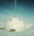 The GISP2 (Greenland Ice Sheet Project 2) drill dome, located in Greenland, obtained an ice core 3053 meters in depth. The GISP2 drill dome measures 32.5 m across, housing the drill and the lower part of its 37 m tower. The drill dome is connected via trenches and shafts to the subterranean core processing line. The GISP2 (Greenland Ice Sheet Project 2) drill dome, located in Greenland, obtained an ice core 3053 meters in depth. The GISP2 drill dome measures 32.5 m across, housing the drill and the lower part of its 37 m tower. The drill dome is connected via trenches and shafts to the subterranean core processing line.