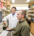 U-M researchers Benjamin Segal and Mark Kroenke analyze data on individual immune system T cell responses. In mouse studies, they have gained new insights about different inflammatory pathways possibly involved in MS.