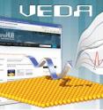 This rendering depicts how Purdue is operating a "cyberinfrastructure-enabled" virtual environment that enables scientists and engineers to interpret data from instruments called dynamic atomic force microscopes. More than 300 researchers from around the world have used the "virtual environment for dynamic atomic force microscopy," or VEDA, since it went online about a year ago. The software tools, provided through Purdue's nanoHub, represent a research trend, and tools for other applications also are being developed.