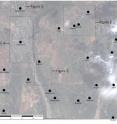 The 24 points above represent the village areas near Tskhinvali in South Ossetia, near the Georgia-Russia border, that were studied by AAAS. The figure boxes outline areas that that were examined in greater detail by AAAS.