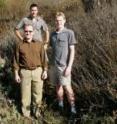 From left, scientists Bradley J. Cardinale, Marc W. Cadotte, and Todd Oakley.