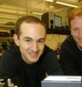 Kale Franz, a graduate student at Princeton's electrical engineering department, and Stefan Menzel, a graduate student at the University of Sheffield, UK, collaborated in the discovery and analysis of a new method of producing laser beams, which could lead to more efficient devices for medical diagnostics and environmental sensing.