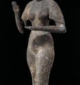 This is one of the Bronze Eygyptian statues owned by the British Museum which they would like to study at Diamond using JEEP.