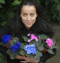 This is Dr. Nadia Kadi of the University of Warwick with African violets.