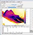 This is the results of infrared termography of a corpse. Author: Isabel Fdez Corcobado, Institute of Legal Medicine of Granada, 2006. Software courtesy of Alava Ingenieros, S.A.