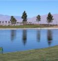 Recycled water creates ponds on a Las Vegas golf course.