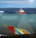 British Antarctic Survey ship RRS James Clark Ross is equipped with sonar technology to map the seabed. British Antarctic Survey ship RRS James Clark Ross is equipped with sonar technology to map the seabed.