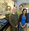 (From left) Robert Bergman, Peter Marsden, Elena Arceo and Jonathan Ellman have developed a selective, high-yield, one-pot technique based on a formic acid treatment that can remove oxygen from biomass.