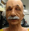 A hyper-realistic Einstein robot at the University of California, San Diego learned to smile and make facial expressions through a process of self-guided learning. The UC San Diego researchers used machine learning to "empower" their robot to learn to make realistic facial expressions. "As far as we know, no other research group has used machine learning to teach a robot to make realistic facial expressions," said Tingfan Wu, computer science Ph.D. student, UC San Diego.