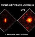 Taken June 24, the first astronomical images of the SPIRE instrument aboard the Herschel Space Observatory were the nearby M66 and M72 galaxies. CU-Boulder will receive nearly $2 million for its participation in Herschel over the lifetime of the project.
