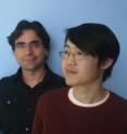 Nuno Bandeira (left) and Julio Ng (right) are UC San Diego researchers and co-lead authors on a <i>Nature Methods</i> paper describing computational and experimental advances that enable researchers to quickly and inexpensively determine whether natural compounds collected in oceans and forests are new -- or if these pharmaceutically promising compounds have already been described and are therefore not patentable. Nuno Bandeira is director of UC San Diego's Center for Computational Mass Spectrometry and a researcher at the UC San Diego division of Calit2. Julio Ng is a doctoral student in bioinformatics at UC San Diego, with affiliations in the Department of Computer Science and Engineering at the Jacobs School of Engineering at UC San Diego.