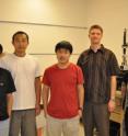 From left to right: Wenzhong Bao (first author), Zhen Chen, Hang Zhang, Chris Dames and Chun Ning (Jeanie) Lau.