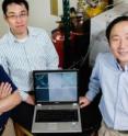 (From left) U. of I. materials science and engineering professor Jianjun Cheng, graduate student Rong Tong, chemistry professor Yi Lu and their colleagues developed a reversible method for delivering cancer drugs to breast cancer cells.