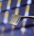 An array of microneedles like this could be coated with medicine and act as a painless drug delivery system for flu vaccines, diseases of the eye and more.