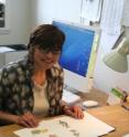 This is University of Alberta researcher Sheree Kwong-See with images from her study.