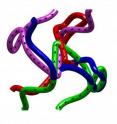 This is an impression of a "spin spaghetti" of Dirac strings.
