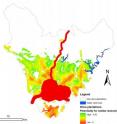 This is a map of the most suitable areas for habitat restoration of the Iberian lynx.