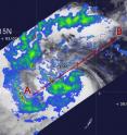 TRMM captured Super Typhoon Parma's areas of heavy rainfall on Sept. 30 at 11:51 a.m. EDT (15:51 UTC). The yellow and green areas indicate moderate rainfall between .78 to 1.57 inches per hour. Red areas near Parma's center are considered heavy rainfall at almost 2 inches per hour.