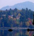 The Trudeau Institute, as seen from Lower Saranac Lake.