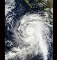 NASA's Moderate Imaging Spectroradiometer instrument on the Terra satellite captured Hurricane Rick on Oct. 18 at 1:55 p.m. EDT (17:55 UTC) south of Baja California.