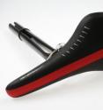 New technology will allow more rider comfort at 30 percent less weight, thanks to the CFRP-based spring-loaded seat post.