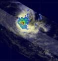 The Tropical Rainfall Measuring Mission, or TRMM satellite passed over Anja again on November 17 at 0850 UTC showing some heavy rain around the center. TRMM data made it clear that upper level wind shear had caused Anja to weaken greatly.