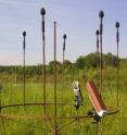 This is the microphone recording array used for the experiments.