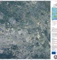 This is a satellite map over the Port-au-Prince area of Haiti acquired on January 13, 2010, following a 7.0 magnitude earthquake and several aftershocks that hit the Caribbean nation on January 12. It was processed by SERTIT.