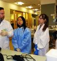 In his stem cell course, Professor Rick Cohen teaches students from Hoffmann-La Roche Inc. and City College of New York.
