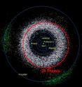 This image shows the Themis Main Belt which sits between Mars and Jupiter. Asteroid 24 Themis, one of the largest Main Belt asteroids, was examined by University of Tennessee scientist, Josh Emery, who found water ice and organic material on the asteroid's surface. His findings were published in the April 2010 issue of <i>Nature.</i>