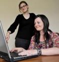 Pictured are Nichola Burlison, who has hemianopia, and Dr. Alison Lane, Department of Psychology at Durham University.