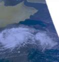 NASA's Aqua satellite captured an image of Tropical Storm 2A at 09:41 UTC (5:41 a.m. EDT) just as the storm was strengthening to tropical storm status. The visible image clearly shows higher thunderstorms around the center.