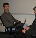 John Aycock (left) and student Daniel Medeiros Nunes de Castro have predicted a new computer security threat: Typhoid adware.