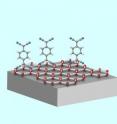 Dopant chemicals adhere to a graphene sheet, modifying its properties for the development of ultra small and fast electronic devices.