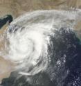 NASA's Terra satellite captured a visible image of Tropical Cyclone Phet on June 4 at 06:40 UTC (2:40 a.m. EDT) showed the lack of an eye, indicating that the storm had weakened after making landfall in Oman.