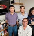 University of Illinois entomology professor Barry Pittendrigh (center, standing) coordinated the effort to sequence and analyze the human body louse genome. Other UI researchers on the project included (from left to right) entomology research scientist Weilin Sun and entomology professors Hugh Robertson and May Berenbaum. The initiative involved researchers at 28 institutions in the US, Europe, Australia and South Korea.