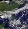 By 8 a.m. EDT on July 1, Alex weakened to a tropical storm and the Geostationary Operational Environmental Satellite, GOES-13 showed Tropical Storm Alex moving near the high mountains of Mexico.