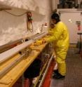 An international drilling team involving CU-Boulder has hit bedrock 1.5 miles below the icy surface of Greenland, pulling up deep ice cores from the last interglacial period that should help climate scientists assess the risks of abrupt climate change on a warming Earth. An international drilling team involving CU-Boulder has hit bedrock 1.5 miles below the icy surface of Greenland, pulling up deep ice cores from the last interglacial period that should help climate scientists assess the risks of abrupt climate change on a warming Earth.