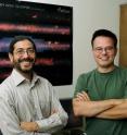 Massimo Marengo, left, and Charles Kerton are using NASA's Spitzer Space Telescope's infrared images to study stars.