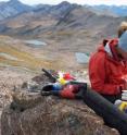 Samples of glacial debris, like this boulder, let researchers retrace the path of ancient glaciers.
